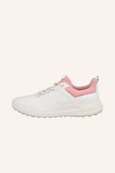Ecco Golf Core Gradient Golfschuhe aus Leder mit grün-blauem Farbverlauf, rutschfeste Sohle und bequemer Passform.