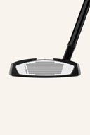 TaylorMade Spider Tour X Putter mit schwarzem Griff und modernen Design, Nahaufnahme des Golf-Putters.