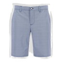 Alberto Earnie Revolutional Print Golfshorts, kurze Hosen mit auffälligem Druck, frontale Ansicht, bequemes Golf-Design