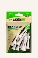 Lignum Next Step T-Shirt in natürlicher Passform, weiches Baumwollmaterial, grüne Farbe, vorne das Logo sichtbar.