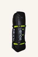 Großer Big Max AQUA TCS Cartbag in Schwarz mit limettengrünem Druck, vielseitige Golfbag für Trolley und Cart.