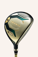 Honma Beres 10 Fairwayholz, modernes Golfholz mit hochwertigem Design, sichtbarer Schlägerkopf und Griff, auf neutralem Hintergrund.