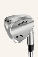 Cleveland RTZ Tour Satin Wedge, Golfwedge mit satinierter Oberfläche, zeigt die Schlagfläche und den Griff.