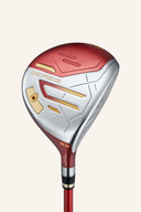 Beres 09 3-Sterne Fairwayholz von Honma, modernes Golfholz mit hochwertigem Design, sichtbar mit grauem Schlägerkopf und Griff.