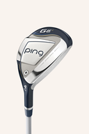 Ping G Le 3 Eisensatz, Golfschläger für Damen, mit flexibler Schlägerkopf- und Griffgestaltung, auf dem Bild sichtbar.