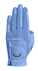 Golfhandschuhe von Zoom Hybrid in Hellblau, mit strukturierter Oberfläche und flexiblem Material, für optimalen Griff beim Golfspielen.