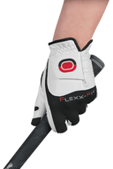 Golfhandschuhe von Zoom, Hybrid Modell mit Club-Print, aus hochwertigem Material, für verbesserten Griff und Komfort beim Golfspielen.