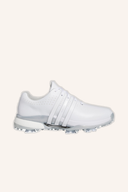 Adidas Tour360 (2024) Golfschuhe, seitliche Ansicht, hochwertige Golfschuh mit stabilem Design und bequemem Fit.