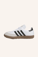 Adidas Samba Golfschuhe aus Leder mit Schnürung, bequeme und strapazierfähige Golfschuhe für Damen und Herren.