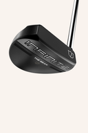 Wilson Infinite Bean Putter, nahaufnahme des Putter-Schlägers mit schwarzem Griff und Markenlogo, für präzises Golfspiel