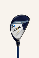 XXIO 13 Hybrid Golfschläger, moderne Hybrid-Design, detailreiche Ansicht des Schlägerkopfes auf weißem Hintergrund