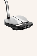 TaylorMade Spider GTX Putter, rechte Ansicht, mit gelber Griffspitze und schwarzem Putterkopf auf neutralem Hintergrund.
