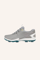 Ecco Biom Tour Golfschuhe, außenansicht, schwarze Golfschuhe mit atmungsaktivem Obermaterial und rutschfester Sohle