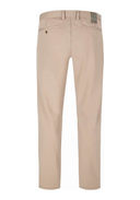 Alberto Rookie Stretch Energy Golfhose, lange Hose aus elastischem Material, Rückenansicht, sportliche Golf-Hose in dunkler Farbe