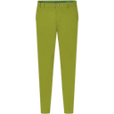 Lange Alberto Golfhose für Damen, aus bequemem Stoff, in neutralem Farbton, mit Taschen und elastischem Bund.