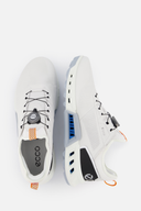 Ecco Biom C4 Golfschuhe in schwarzem Leder mit Schnürung und rutschfester Sohle für Damen und Herren.