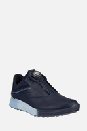 Ecco S-Three Golfschuhe aus Leder mit schwarzer Schnürung und rutschfester Sohle, für optimalen Halt beim Golfspielen