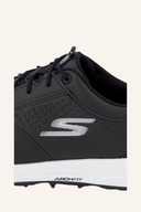 Skechers Go Golf Elite 5 Legend Golfschuhe in Weiß mit schwarzer Sohle, langlebiges Design für Golfspieler