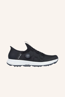 Skechers Elite 5 Slip-in Golfschuhe in Schwarz mit sportlichem Design und bequemem Schnürsystem.