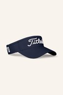 Titleist Tour Performance Visor Kappe, leichter Sonnenschutz mit Mesh-Design und verstellbarem Band, für sportlichen Komfort.