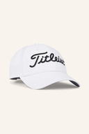 Titleist Player Performance Cap, schwarze Kappe mit Logo, leichte Sportmütze für Golfspieler, atmungsaktiv und bequem