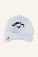 Callaway Stitch Magnet Golf Cap, schwarze Kappe mit Stickerei und Magnet-Detail, ideal für Golfer und Outdoor-Aktivitäten