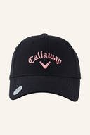 Callaway Stitch Magnet Kappe, schwarze Baseballcap mit Stickerei und Magnetverschluss, sportliches Design, bequemer Tragekomfort