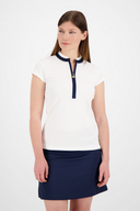 Herren-Piqué-Poloshirt von Jack Nicklaus, blaue T-Shirt mit Kragen und Knopfleiste, bequemes Polo für sportlichen Stil