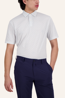 Lattice Print Polo