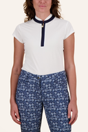 Solid Polo Cap Sleeve