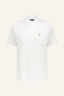 Weißes Heritage Polo von Jack Nicklaus, klassisches Poloshirt mit Logo-Details, bequemes Design für sportlichen Stil