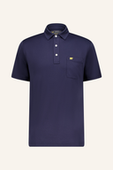 Herren Heritage Polo Poloshirt von Jack Nicklaus, blaues T-Shirt aus Baumwolle mit Kragen und Knopfleiste, sportliches Design