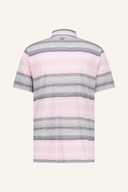 Hellblaues Jack Nicklaus Polo-Shirt mit feinen Streifen, aus Baumwolle, für sportlichen und eleganten Look.