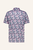 Abstraktes Druck-Poloshirt der Marke Jack Nicklaus, bequemes T-Shirt mit modernem Design und kreativen Farbmustern.