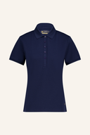 Hellblaues Jack Nicklaus Solid Polo aus Baumwolle, bequemes T-Shirt mit Polo-Kragen und kurzer Ärmel.