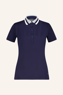 Rotes Jack Nicklaus Poloshirt aus festem Baumwollstoff, kurze Ärmel und Kragen, für sportlichen Look.