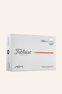 Titleist Velocity Aim 2026 Golfbälle, normale Bälle mit markanter Gestaltung, ideal für lange Schläge und Präzision auf dem Golfplatz