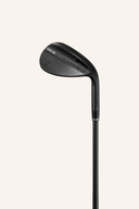 Schwarze Majesty W-Moment Keilabsatz aus Leder, seitliche Ansicht, modisches Design und bequemer Wedge, Produktbild.