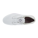 Ecco S-Three Golfschuhe aus Leder mit Schnürung und rutschfester Sohle, ideal für Golfspiele auf dem Grün.