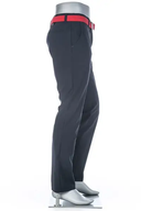 Lange Alberto Rookie WR Revolutional Hose in dunkelblau mit elastischem Bund und sportlicher Passform, ideal für den Freizeitgebrauch