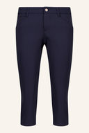 Alberto Mona-C Capri Hose, lange Hosen aus elastischem Stoff, bequemer Sitz, in dunkler Farbe, modisches Design.