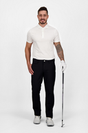 Alberto Rookie Stretch Energy Golfhose, lange Hosen aus dehnbarem Material, perfekt für das Golfspiel, in neutralem Design.
