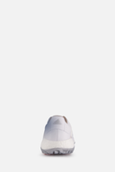 Adidas Tour360 22 Golfschuhe in Weiß mit schwarzem Akzent, langlebiges Leder, GPS-Sohle, für Herren, seitliche Logo-Details