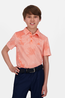 Adidas Flower Mesh Poloshirt aus Baumwolle mit Blumenmuster und Mesh-Details, bequemes Herren-Polo für sommerliche Tage