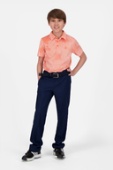 Adidas Flower Mesh Polohemd aus atmungsaktivem Meshstoff mit Blumenmuster, sportliches Poloshirt für Damen.