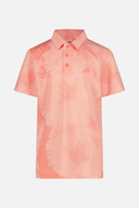 Adidas Flower Mesh Poloshirt mit Blumenmuster, kurzärmeliges Polo aus atmungsaktivem Mesh-Gewebe, Damenmode, sportlich und stilvoll