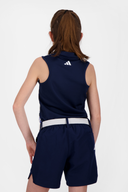 Adidas Heat.Rdy Print Poloshirt in Schwarz mit Logo und Druck, sportliches Herren-Poloshirt für aktive Freizeit.