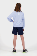 Adidas Junior Fullzip Jacke, bequeme Kinderjacke mit Reißverschluss und Kapuze, ideal für Outdoor-Aktivitäten.