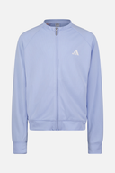 Adidas Junior Fullzip-Jacke in Blau mit Reißverschluss, ideal für Kinder, aus weichem, bequemem Material.