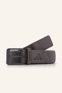 Adidas geflochtener Stretch-Gürtel aus elastischem Material, braun mit gestreiftem Muster, für Herren.